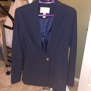 Navy oversized longline blazer - fits XS, S, and M